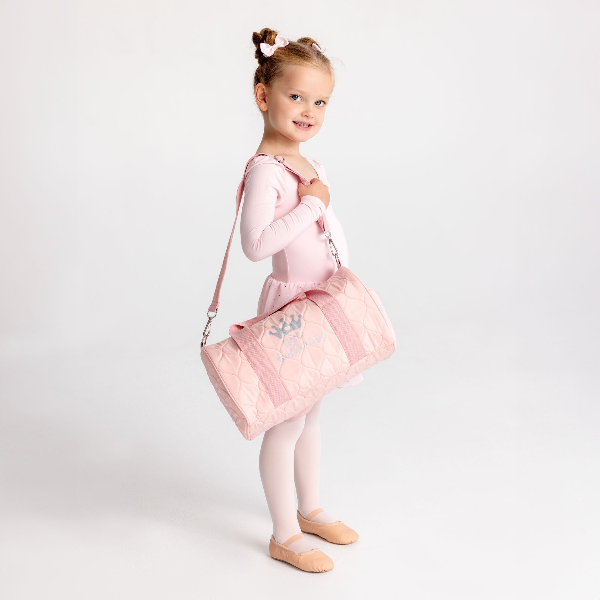 Quilted Barrel Ballet Bag in Pink Flo Dancewear