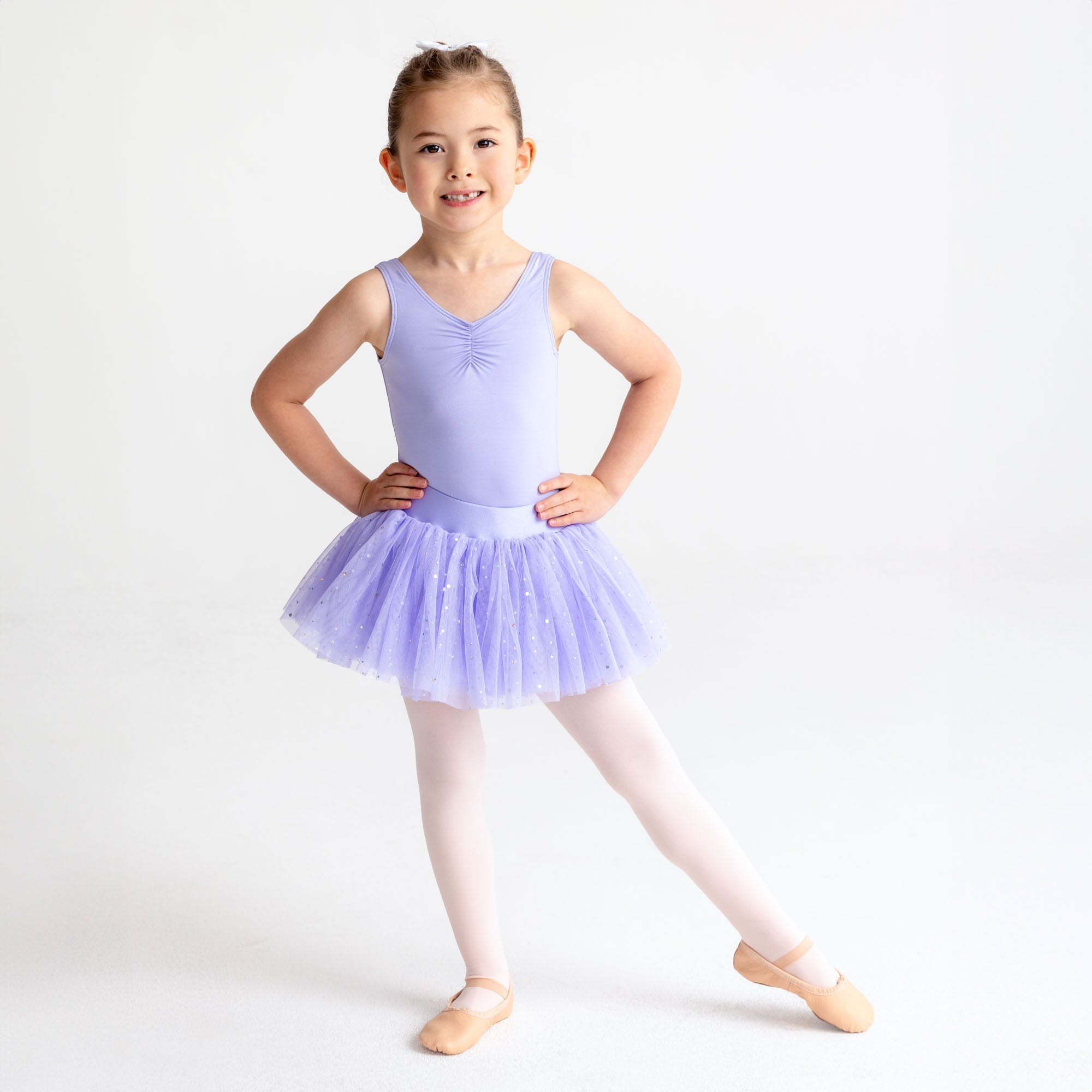Girls Sequin Ballet Tutu in Lilac