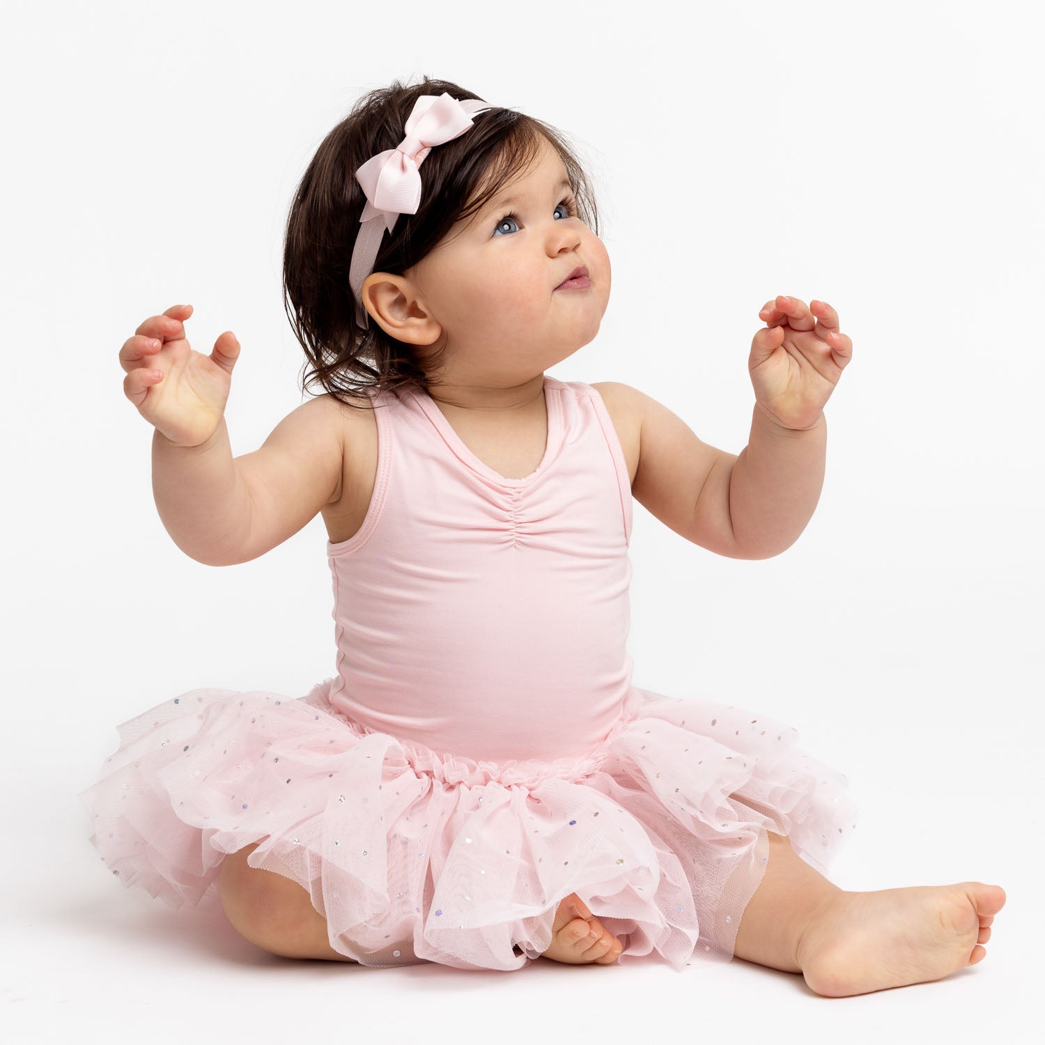 Flo Dancewear Baby Ballet Bow Headband in Pink
