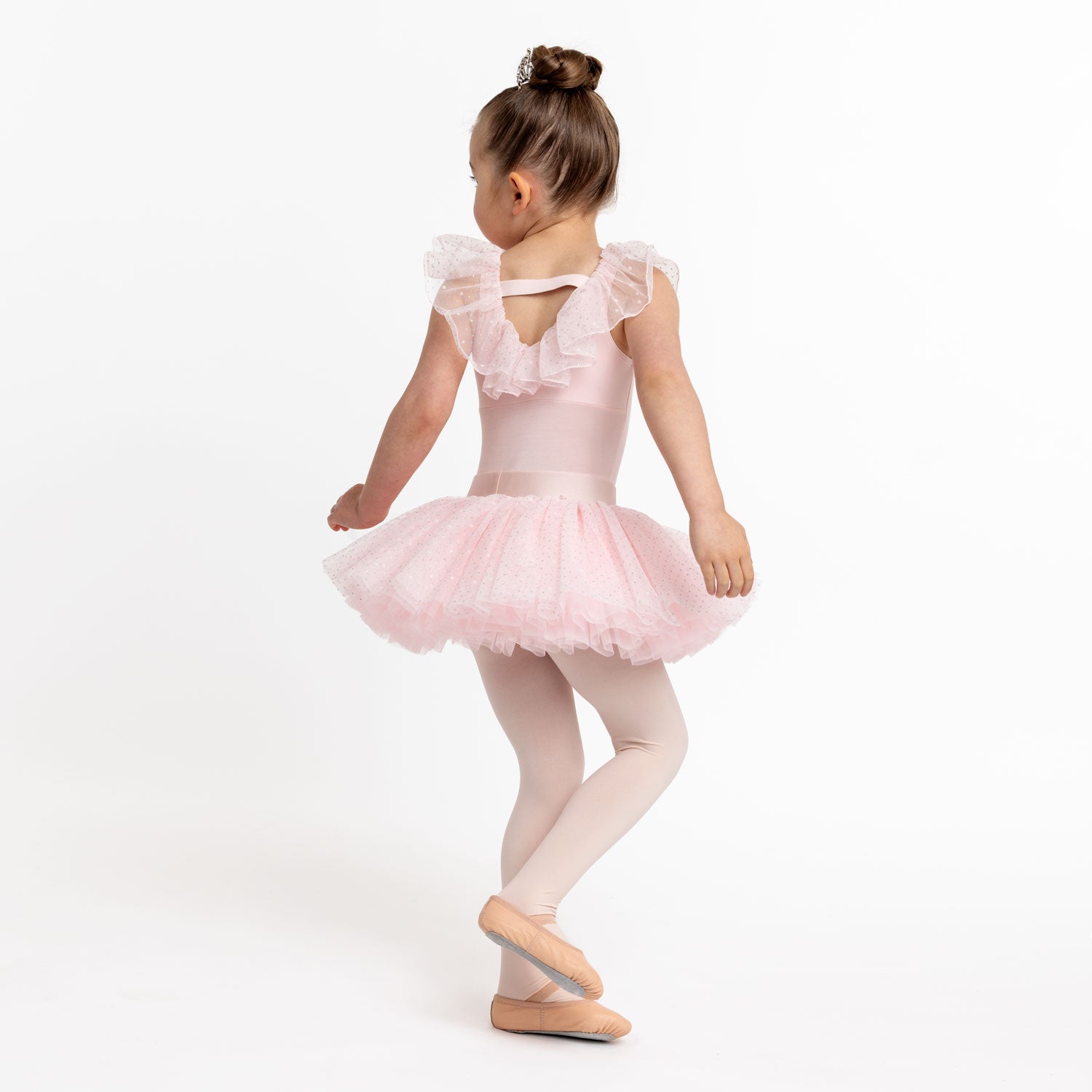 Flo Dancewear Girls Glitter Flocked Ballet Tutu