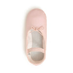 Flo Dancewear Girls Glitter Pink Ballet Shoes Top View