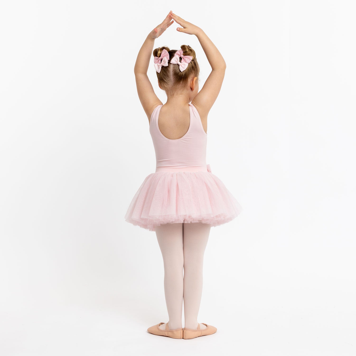 Flo Dancewear Girls Statement Bow Tutu Dress in Pink 