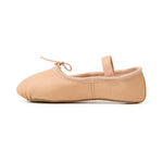 Flo Dancewear Kids Leather Ballet Shoes Side Profile