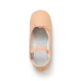 Flo Dancewear Kids Leather Ballet Shoes Top View