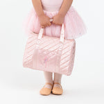 Flo Dancewear Girls Quilted Ballet Bag in Pink