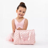 Flo Dancewear Girls Quilted Ballet Bag in Pink