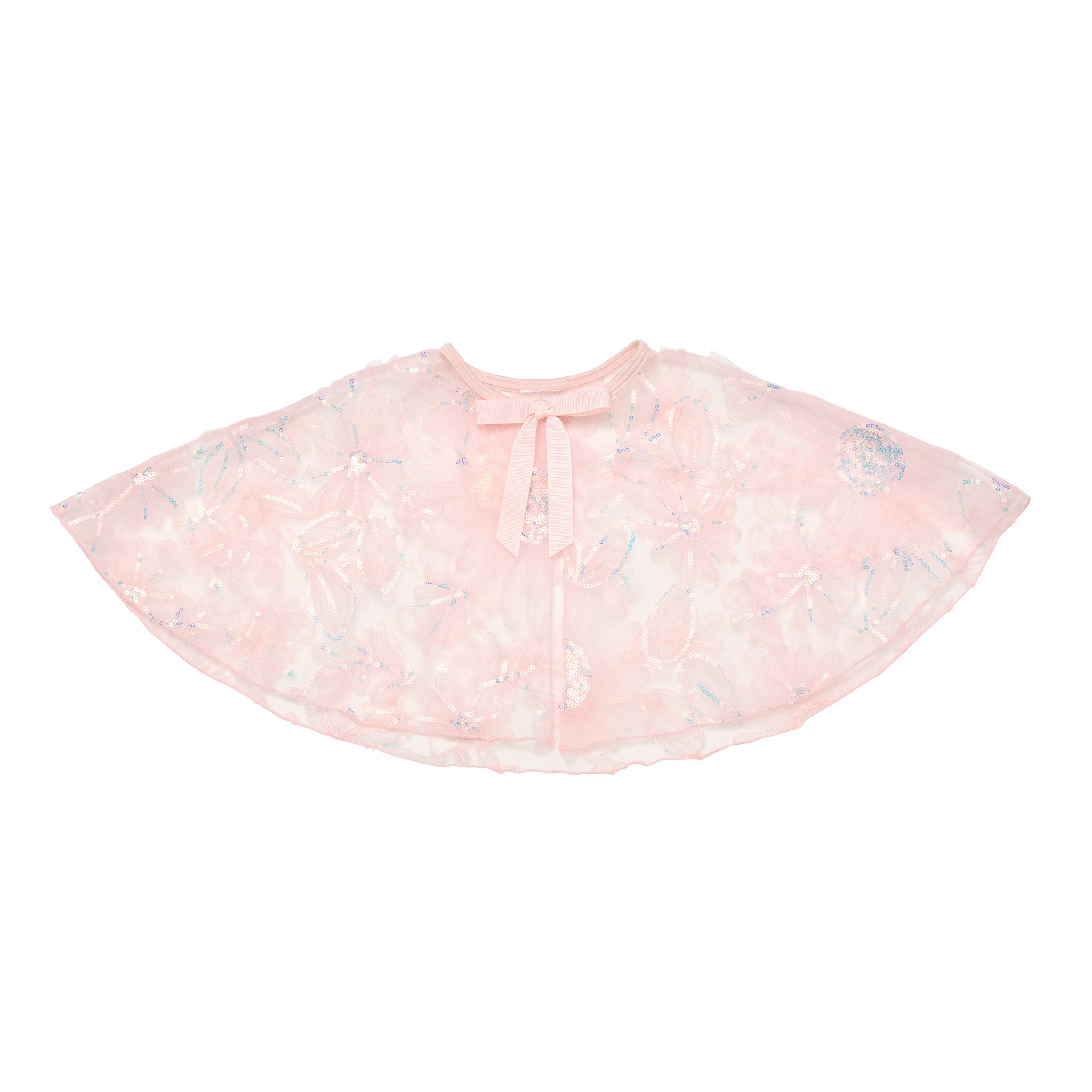 Flo Dancewear Girls Ballet Costume Sequin Flower Cape Front