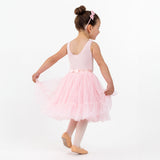 Flo Dancewear Girls Long Ballet Tutu Skirt with Sequins and Bow
