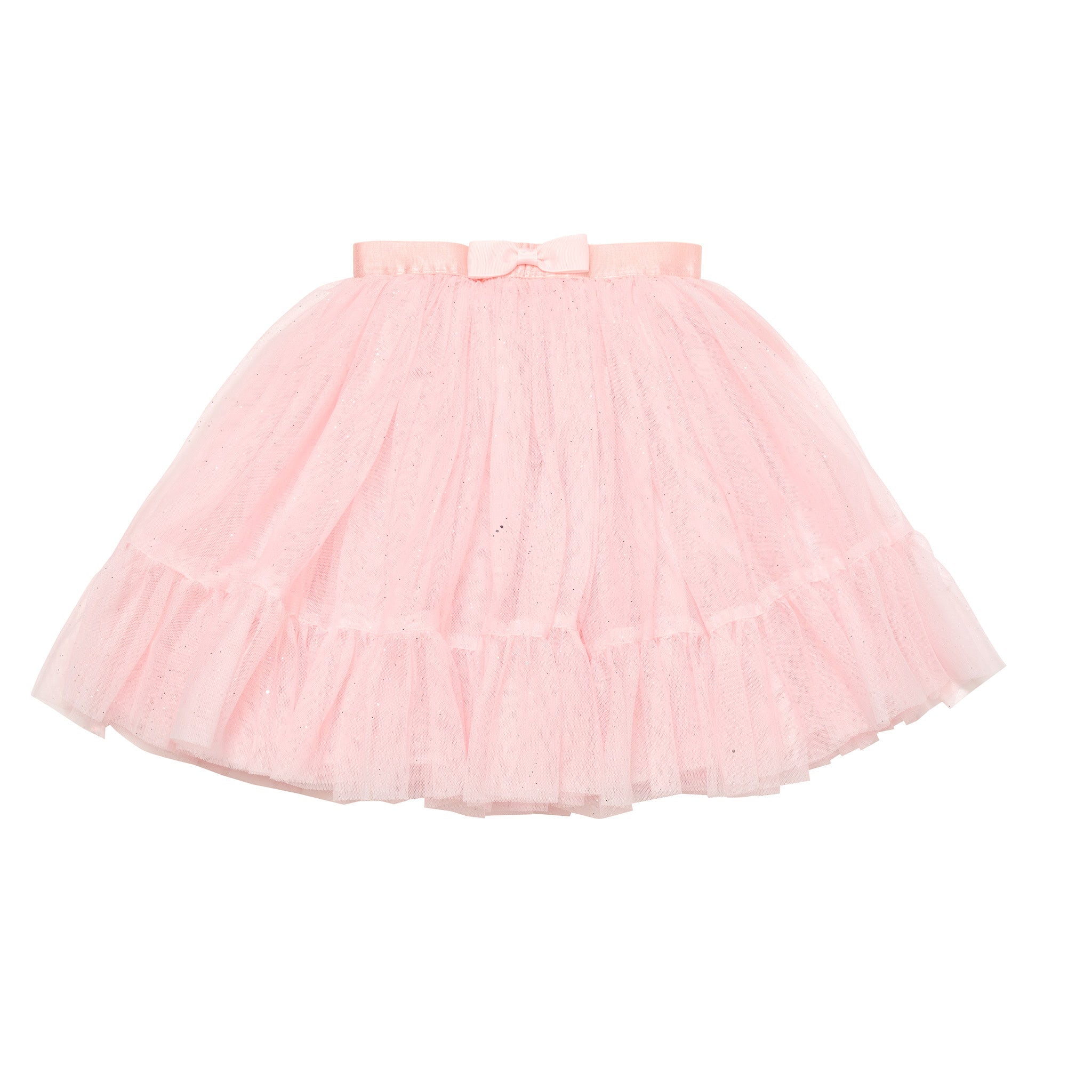 Flo Dancewear Girls Long Ballet Tutu Skirt with Sequins and Bow Back