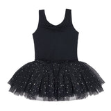 Flo Dancewear Girls Sequin Tutu Dress with Bow in Black