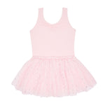 Flo Dancewear Girls Sequin Tutu Dress with Bow in Ballet Pink