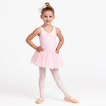 Flo Dancewear Girls Sequin Tutu Dress with Bow in Ballet Pink