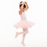 Flo Dancewear Girls Tutu Dress with Flutter Sleeve in Pink 