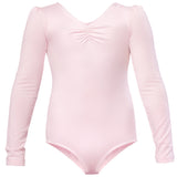 Flo Dancewear Girls Long Sleeve Pink Leotard