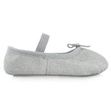 Girls Sparkle Ballet Shoes in Silver