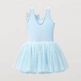 Flo Dancewear Girls Sequin Tutu Dress with Bow in Blue