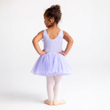 Flo Dancewear Girls Sequin Tutu Dress with Bow in Lilac