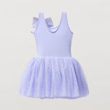 Flo Dancewear Girls Sequin Tutu Dress with Bow in Lilac