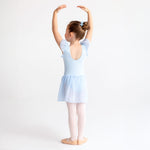Flo Dancewear Girls Skirted Leotard Dress with Sequins in Ballet Blue