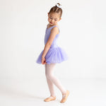 Flo Dancewear Girls Soft Tulle Ballet Tutu with Sequins in Lilac