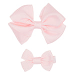 Flo Dancewear Girls Grosgrain Bow Clip Set in Pink